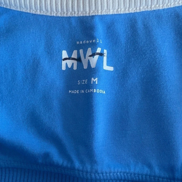 Madewell MWL Terry Ribbed Bralette size M NWT - Picture 7 of 8